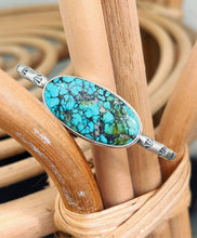 Load image into Gallery viewer, Natural Moon River Turquoise Cuff Bracelet