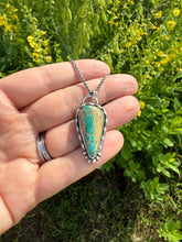 Load image into Gallery viewer, Handmade Sterling Silver Royston Ribbon Turquoise Necklace