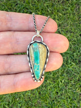 Load image into Gallery viewer, Handmade Sterling Silver Royston Ribbon Turquoise Necklace