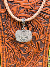 Load image into Gallery viewer, Blue Tide Seam Agate Sterling Silver Pendant | Handmade Leather Necklace