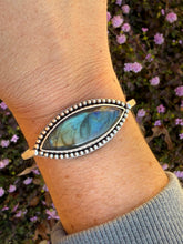Load image into Gallery viewer, Labradorite Sterling Silver Cuff Bracelet