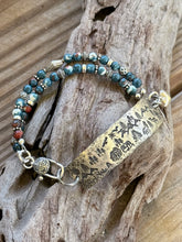 Load image into Gallery viewer, Mountain Soul | Genuine Ocean Jade & Sterling Silver Handmade Bracelet