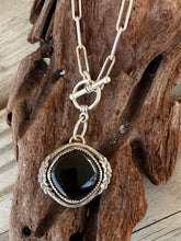 Load image into Gallery viewer, Sterling Silver Wayfinder Necklace - Onyx
