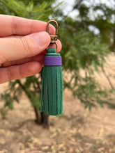 Load image into Gallery viewer, Handmade Leather Zipper Pull Tassel