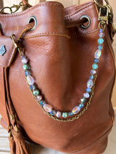 Load image into Gallery viewer, Handmade Gemstone Beaded Bag Necklace - Sling Strand