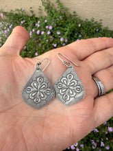 Load image into Gallery viewer, Hand Stamped Sterling Silver Lightweight Earrings
