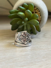Load image into Gallery viewer, Handmade Vintage Up-Cycled Sterling Silver 1914 Spoon Ring