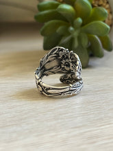 Load image into Gallery viewer, Handmade Vintage Up-Cycled Sterling Silver 1902 Spoon Ring