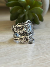 Load image into Gallery viewer, Handmade Vintage Up-Cycled Sterling Silver 1902 Spoon Ring