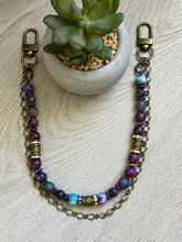 Load image into Gallery viewer, Handmade Gemstone Beaded Bag Necklace - Sling Strand