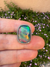 Load image into Gallery viewer, Aurora Opal Himalayan Crystal Doublet Ring - Size 7.75