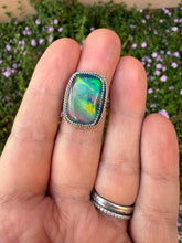 Load image into Gallery viewer, Aurora Opal Himalayan Crystal Doublet Ring - Size 7.75