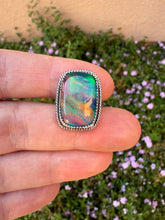 Load image into Gallery viewer, Aurora Opal Himalayan Crystal Doublet Ring - Size 7.75