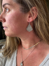 Load image into Gallery viewer, Hand Stamped Sterling Silver Lightweight Earrings
