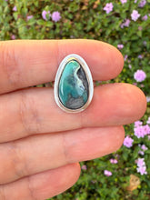 Load image into Gallery viewer, Handmade Sterling Silver Mystic Sage Turquoise and Variscite Ring - Size 5.25