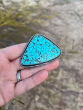 Load image into Gallery viewer, Handmade Sterling Silver Number 8 Turquoise Bag Bolo