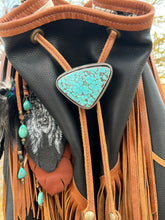 Load image into Gallery viewer, Handmade Sterling Silver Number 8 Turquoise Bag Bolo