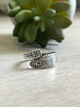 Load image into Gallery viewer, Handmade Vintage Up-Cycled Sterling Silver Antique International Silver Prelude Sterling Demi Spoon Ring