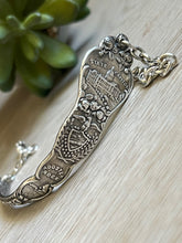 Load image into Gallery viewer, Handmade Vintage Up-Cycled Sterling Silver Souvenir State Spoon Bracelet OREGON