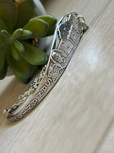 Load image into Gallery viewer, Handmade Vintage Up-Cycled Sterling Silver Souvenir State Spoon Bracelet SAN ANTONIO, TX