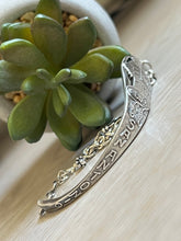 Load image into Gallery viewer, Handmade Vintage Up-Cycled Sterling Silver Souvenir State Spoon Bracelet SAN ANTONIO, TX