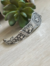 Load image into Gallery viewer, Handmade Vintage Up-Cycled Sterling Silver Souvenir State Spoon Bracelet TEXAS