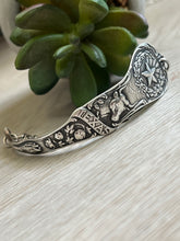 Load image into Gallery viewer, Handmade Vintage Up-Cycled Sterling Silver Souvenir State Spoon Bracelet TEXAS