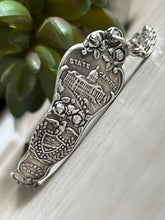 Load image into Gallery viewer, Handmade Vintage Up-Cycled Sterling Silver Souvenir State Spoon Bracelet OREGON