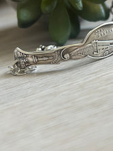 Load image into Gallery viewer, Handmade Vintage Up-Cycled Sterling Silver Souvenir State Spoon Bracelet PENNSYLVANIA