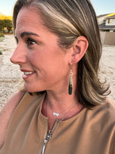 Load image into Gallery viewer, Sterling Silver Cripple Creek Picture Jasper Dangle Earrings