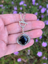 Load image into Gallery viewer, Sterling Silver Wayfinder Necklace - Onyx
