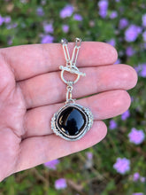 Load image into Gallery viewer, Sterling Silver Wayfinder Necklace - Onyx