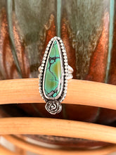 Load image into Gallery viewer, Polychrome Qingu Turquoise Ring - Size 7.75