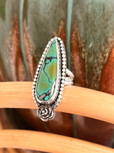 Load image into Gallery viewer, Polychrome Qingu Turquoise Ring - Size 7.75
