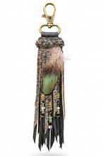 Load image into Gallery viewer, Handmade long cowhide leather clip tassel
