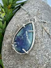 Load image into Gallery viewer, Handmade Sterling Silver Purple Moss Agate Pendant Necklace