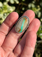 Load image into Gallery viewer, Handmade Sterling Silver Royston Ribbon Turquoise Ring