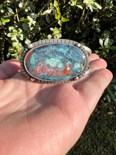 Load image into Gallery viewer, Handmade Sterling Silver Multicolored Petrified Wood Cuff Bracelet