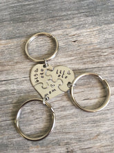 Load image into Gallery viewer, Pieces of My Heart | Mom & Daughters Keychain Set