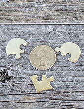 Load image into Gallery viewer, Stainless Steel Three Sisters Heart Puzzle Piece Key Chain Set