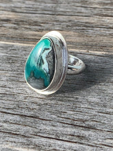 Load image into Gallery viewer, Handmade Sterling Silver Mystic Sage Turquoise and Variscite Ring - Size 5.25