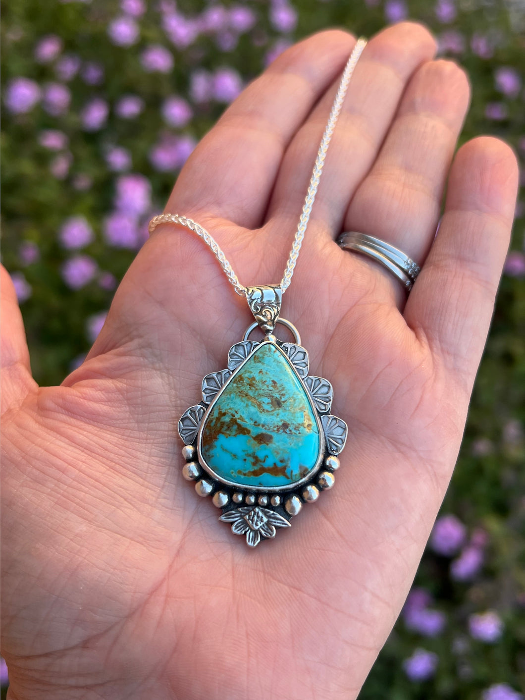 Custom Royston Turquoise Pendant