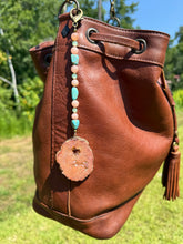Load image into Gallery viewer, Handmade Bag Charm - Pink Druzy Quartz Pendant
