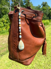 Load image into Gallery viewer, Handmade Bag Charm - Amazonite Stone Pendant
