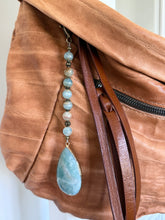 Load image into Gallery viewer, Handmade Bag Charm - Amazonite Stone Pendant
