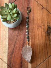 Load image into Gallery viewer, RESERVED for Bronwen - Copper Leaf Pendant Bag Charm
