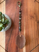 Load image into Gallery viewer, Handmade Bag Charm - Copper Leaf Pendant
