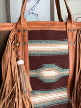 Load image into Gallery viewer, Handmade Fawn Brown and Rose Quartz Leather Clip Tassel Keychain
