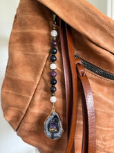 Load image into Gallery viewer, Handmade Bag Charm - Agate with Druzy
