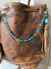 Load image into Gallery viewer, Handmade Bag Necklace- Amazonite and Glass Beads
